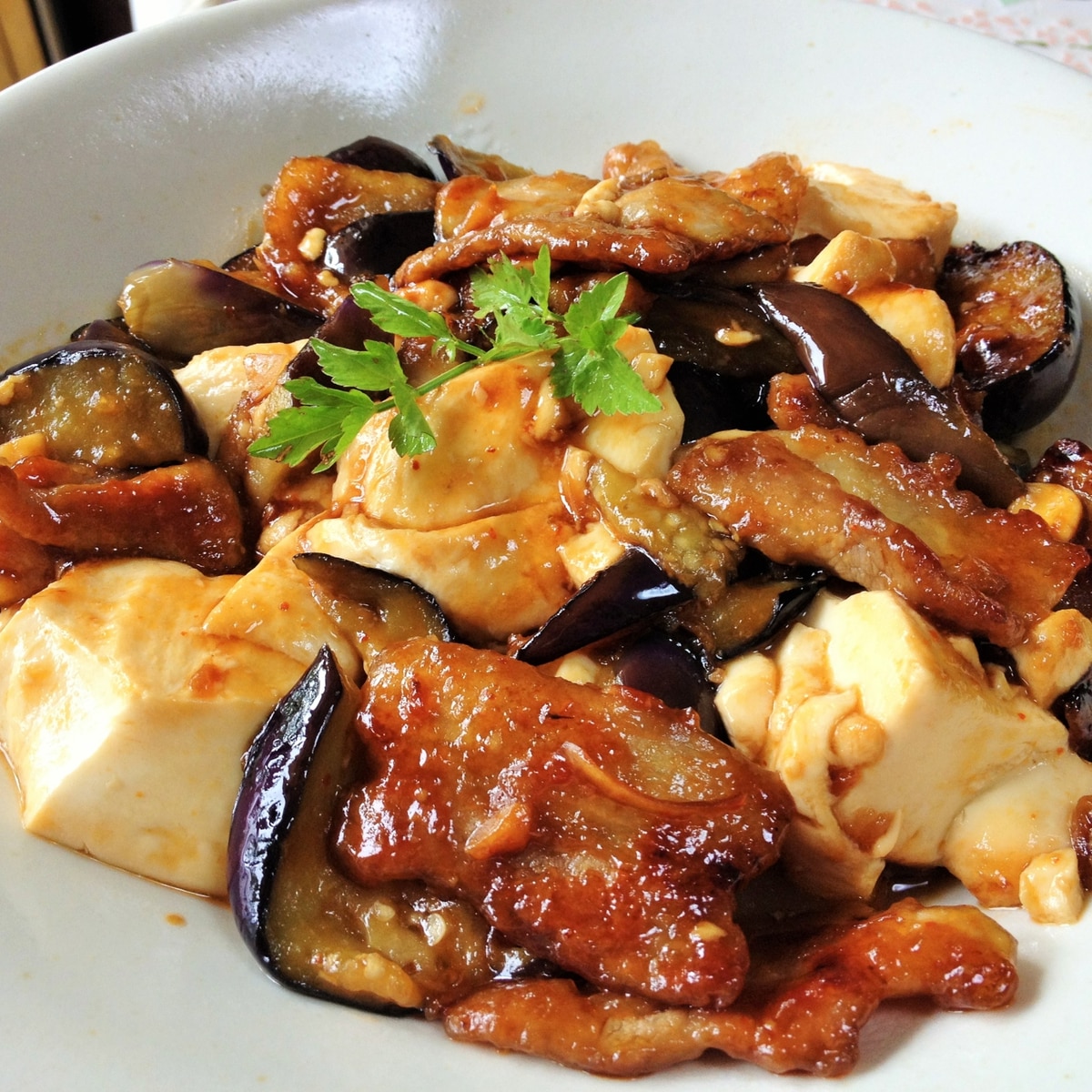 麻婆的豚ナス豆腐 レシピ 作り方 By お茶丸 楽天レシピ